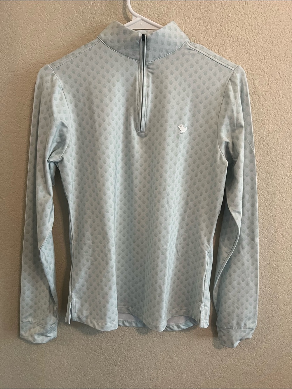 Bad Birdie Light Blue Athletic Quarter-Zip Pullover